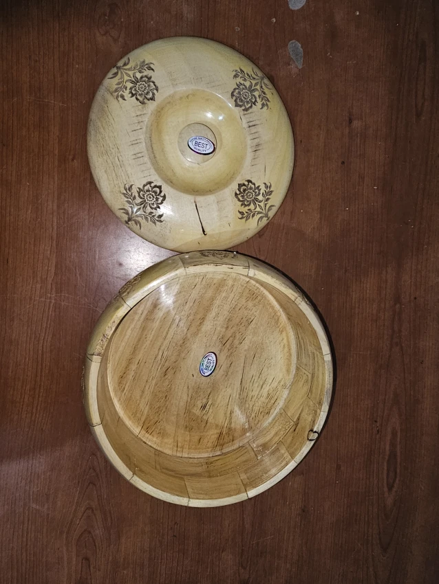 Antique wooden chapati box