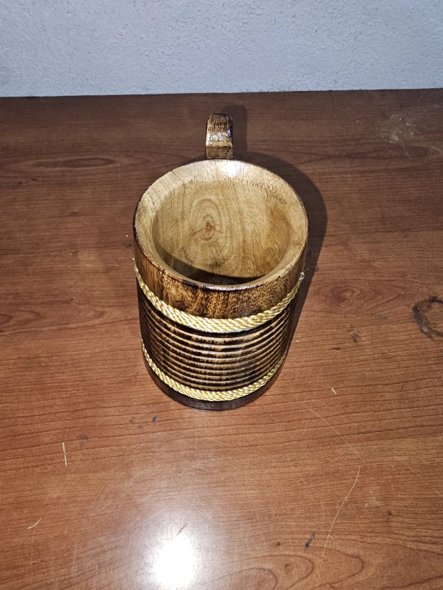 Wooden Old Barrel style Beer / Coffee Mug