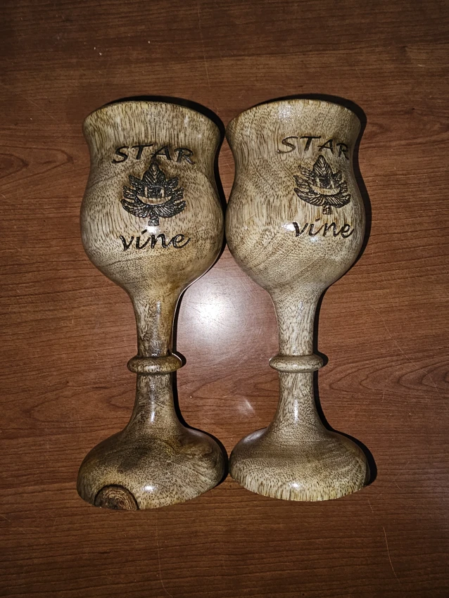 Luxury Wooden Wine Glass | Decorative Glass | Beer Glass
