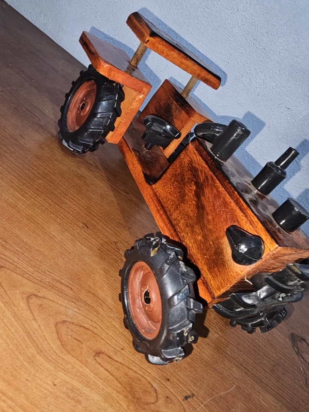 Wooden decorative Tractor