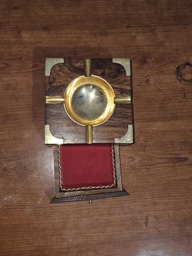 Wooden Drawer Beautiful Ashtray For Cigarette Desktop