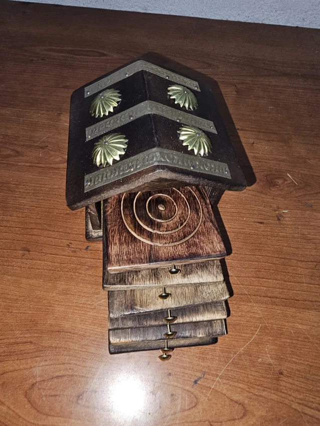 Antique Wood Drink Coasters