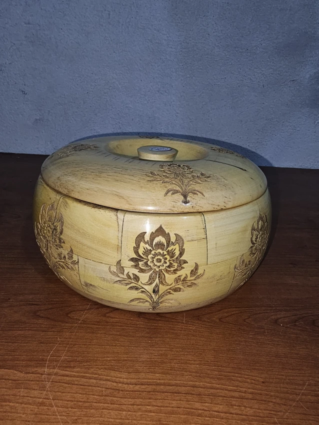 Antique wooden chapati box