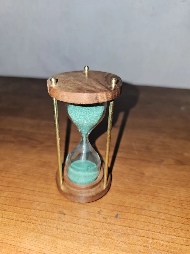 Antique wooden send timer