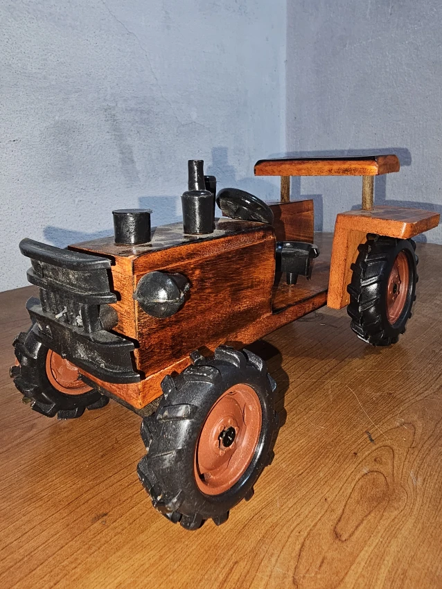 Wooden decorative Tractor