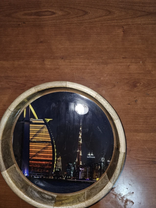 Wooden decorative tray