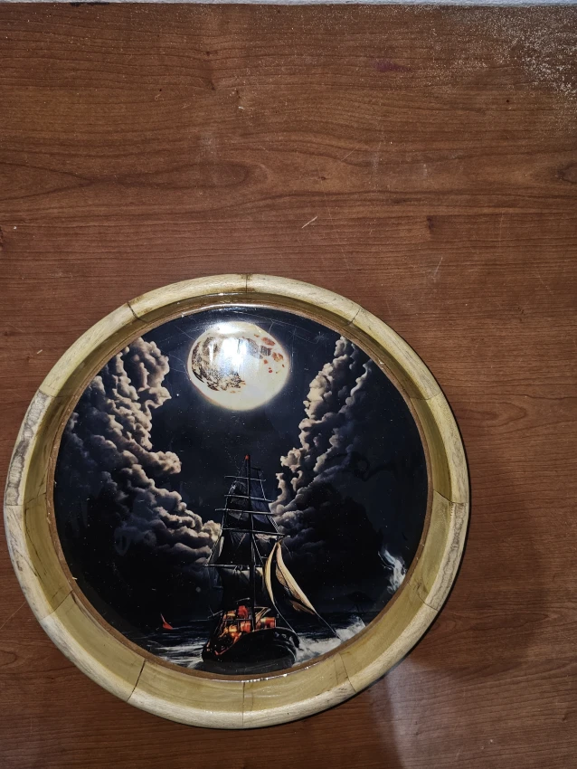 Wooden decorative tray